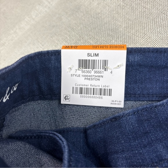 Style & Co Women’s Plus Size High-Rise Slim-Leg Jeans Size 24W - Picture 4 of 15